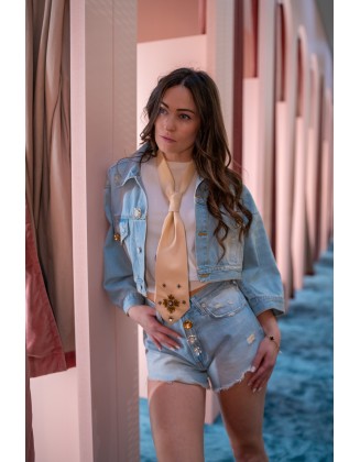 Shorts  in denim bottoni...