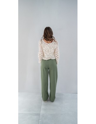 Pantalone con la catena di perle